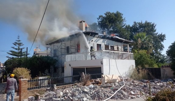 Serdaroğlu’nun evi yandı