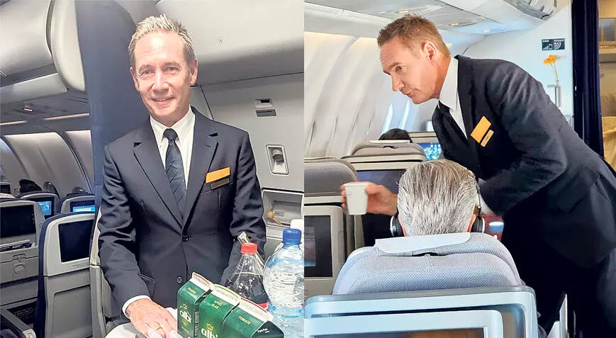 Lufthansa CEO’su kabin memuru oldu