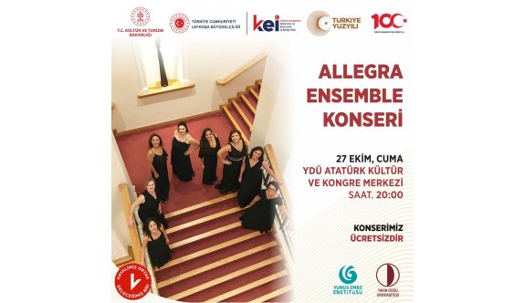 Allegra Ensemble konseri yarın akşam YDÜ AKKM'de