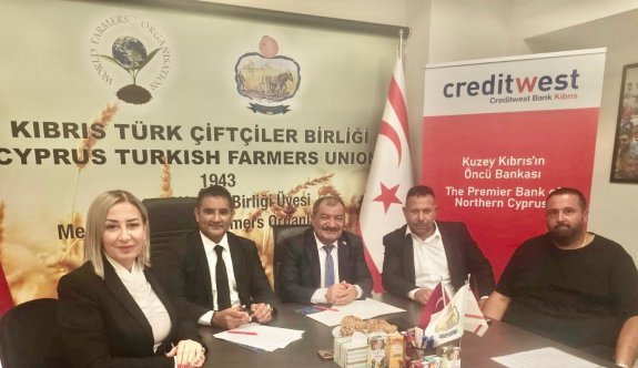 Credıtwest Bank ve KKTC Seracılar Birliği arasında iş birliği protokolü imzalandı
