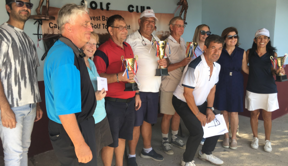 Creditwest Bank Golf Turnuvası kazananları John Kerry ve Hasan Garabli