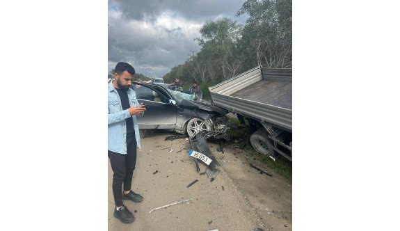 Gazimağusa - Karpaz ana yolunda kaza: 1 ağır yaralı