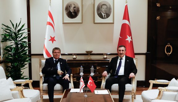 Başbakan Üstel ile TC Cumhurbaşkanı Yardımcısı Yılmaz görüştü