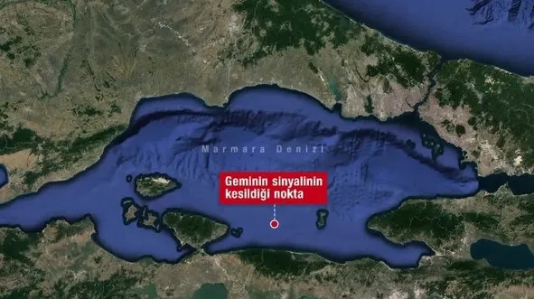 Marmara’da gemi battı