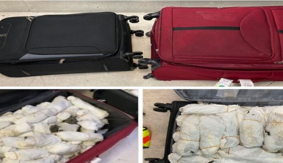Sahipsiz bagajlarda 43 kilo uyuşturucu