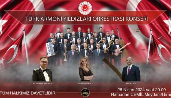 Türk Armoni Yıldızları Orkestrası konser verecek