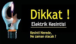 Tirmen ve Ergenekon’da 2 saat elektrik