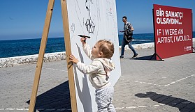 ARUCAD Dünya Sanat Günü için Girne Limanındaydı